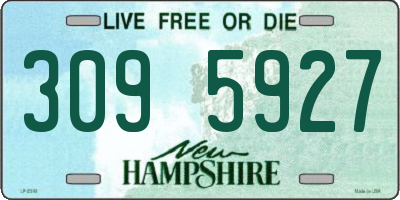 NH license plate 3095927