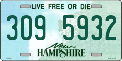 NH license plate 3095932
