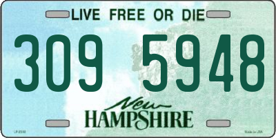 NH license plate 3095948