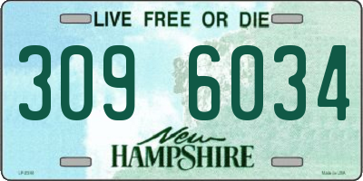 NH license plate 3096034