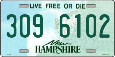 NH license plate 3096102
