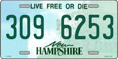 NH license plate 3096253