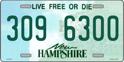 NH license plate 3096300