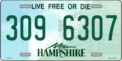 NH license plate 3096307