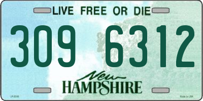 NH license plate 3096312