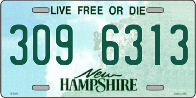 NH license plate 3096313