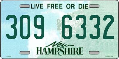NH license plate 3096332