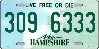 NH license plate 3096333
