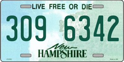 NH license plate 3096342