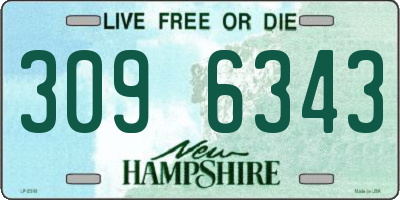 NH license plate 3096343