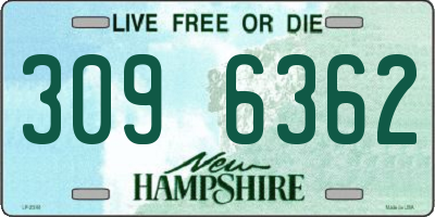 NH license plate 3096362
