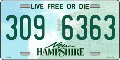 NH license plate 3096363