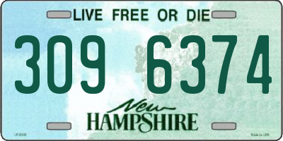 NH license plate 3096374