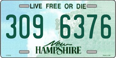 NH license plate 3096376