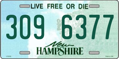 NH license plate 3096377
