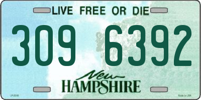 NH license plate 3096392