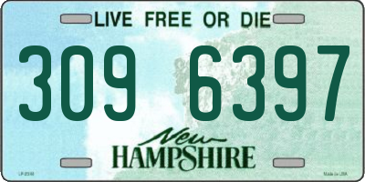 NH license plate 3096397