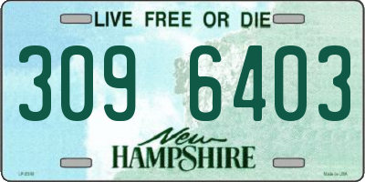 NH license plate 3096403