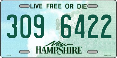 NH license plate 3096422