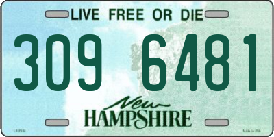 NH license plate 3096481