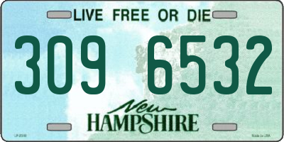 NH license plate 3096532