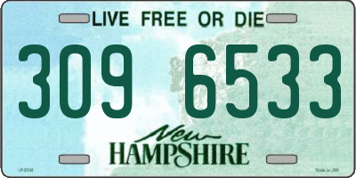 NH license plate 3096533