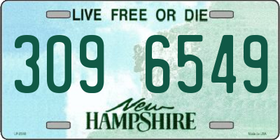 NH license plate 3096549