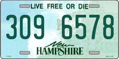 NH license plate 3096578