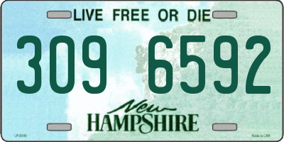 NH license plate 3096592