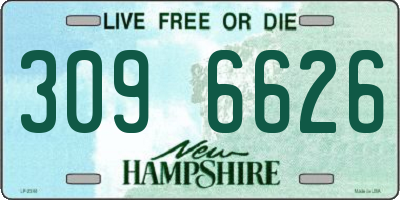 NH license plate 3096626