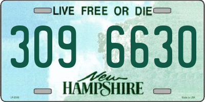 NH license plate 3096630