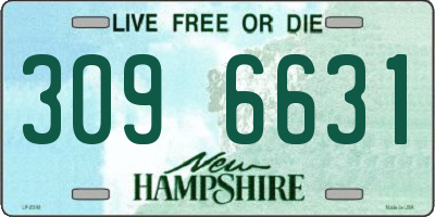 NH license plate 3096631