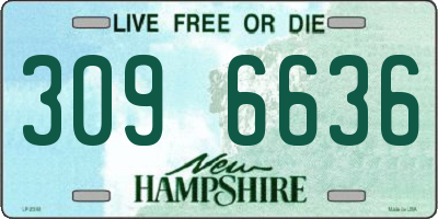 NH license plate 3096636