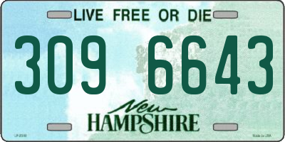 NH license plate 3096643