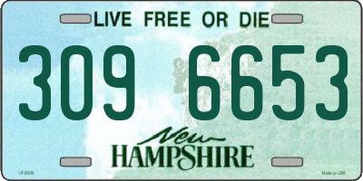 NH license plate 3096653