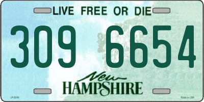 NH license plate 3096654