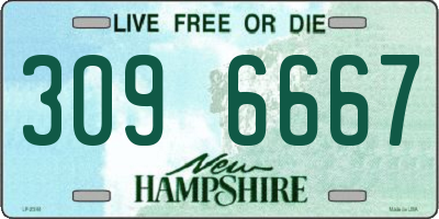 NH license plate 3096667