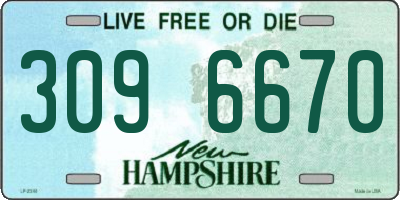 NH license plate 3096670