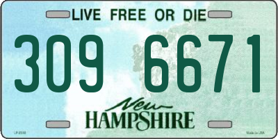 NH license plate 3096671
