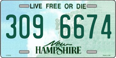 NH license plate 3096674