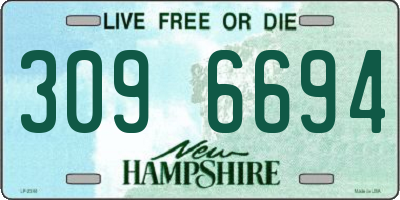 NH license plate 3096694