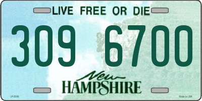 NH license plate 3096700