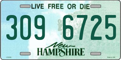 NH license plate 3096725