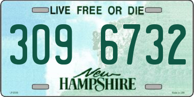 NH license plate 3096732