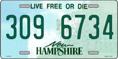 NH license plate 3096734