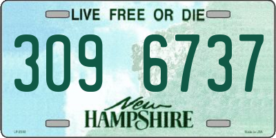NH license plate 3096737