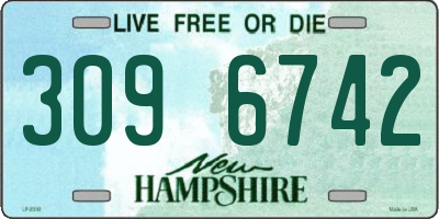 NH license plate 3096742