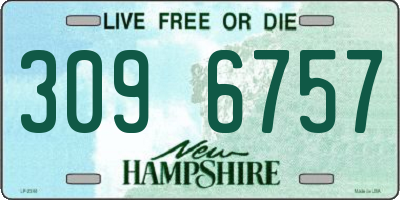 NH license plate 3096757