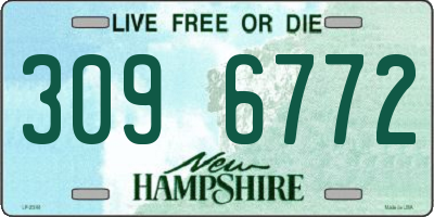 NH license plate 3096772