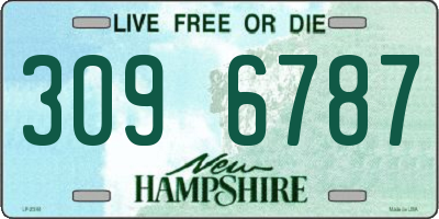 NH license plate 3096787